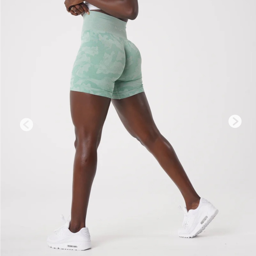 NVGTN Sage Green Camo Seamless Shorts
